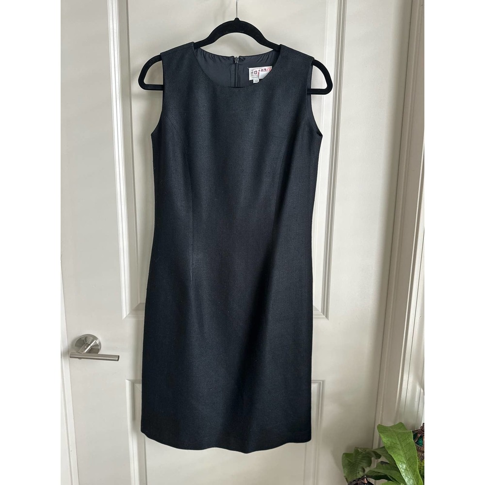 Doncaster Black 100% Silk Sheath Dress Sz. 10